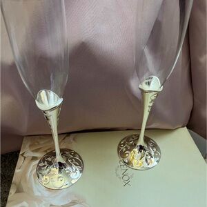 Lenox Wedding Promises Opal Innocence Flute Pair